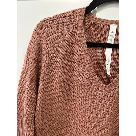 Lululemon Cotton and Wool Blend Knit Sweater Size 4 - Picture 3 of 7